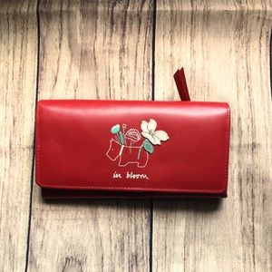 Radley London IN BLOOM Red Leather Wallet